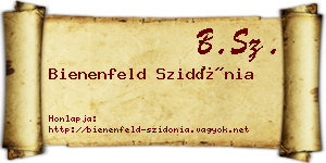 Bienenfeld Szidónia névjegykártya